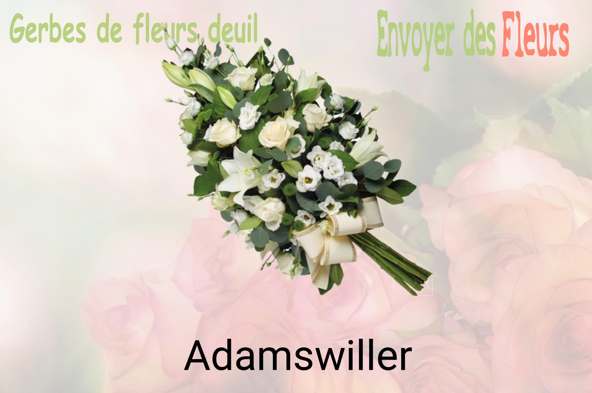 Gerbe de fleurs de deuil livrée à Adamswiller